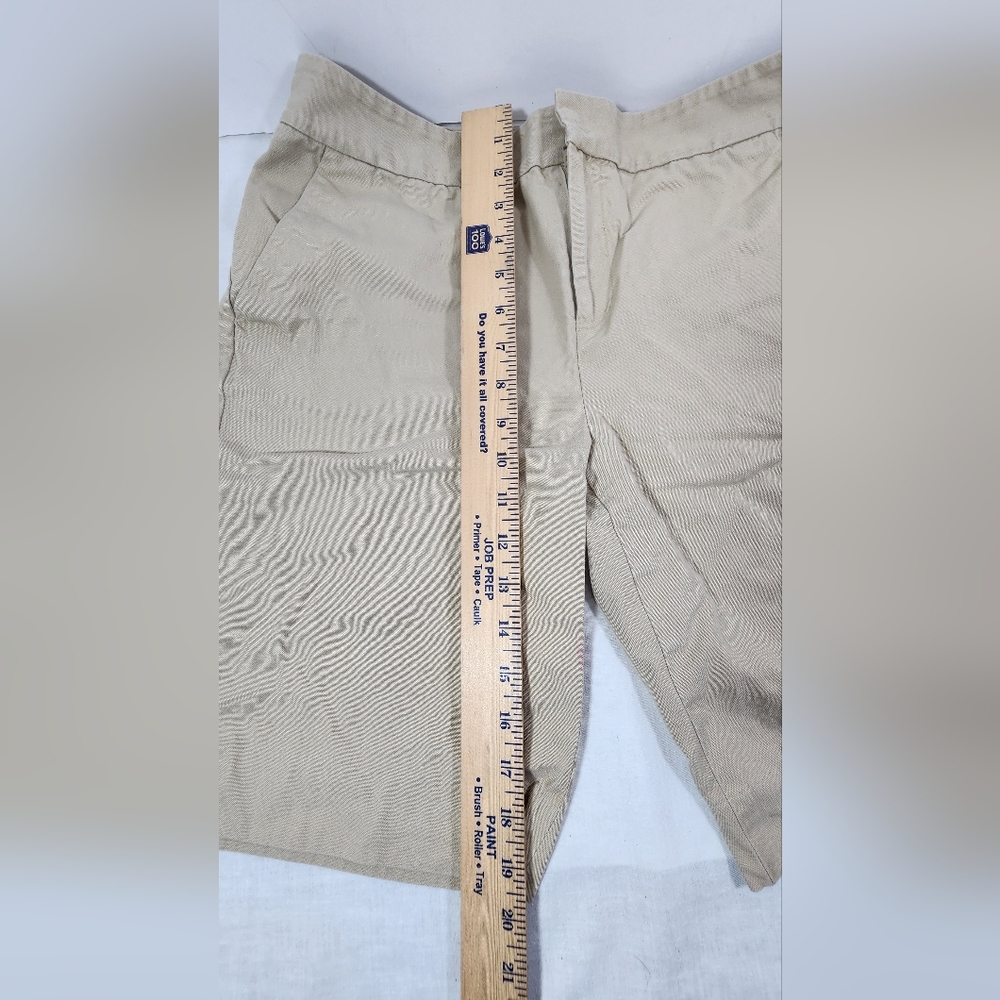 ❤️ LAUREN BY RALPH LAUREN WOMEN'S PETITE BERMUDA SHORTS SIZE 8P KHAKI ❤️ - Picture 5 of 9